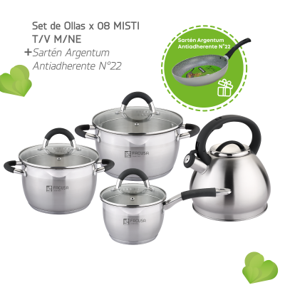 SET DE OLLAS MISTI X 08 CON...